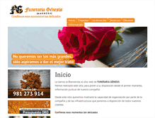Tablet Screenshot of funerariagenesismarrosa.com